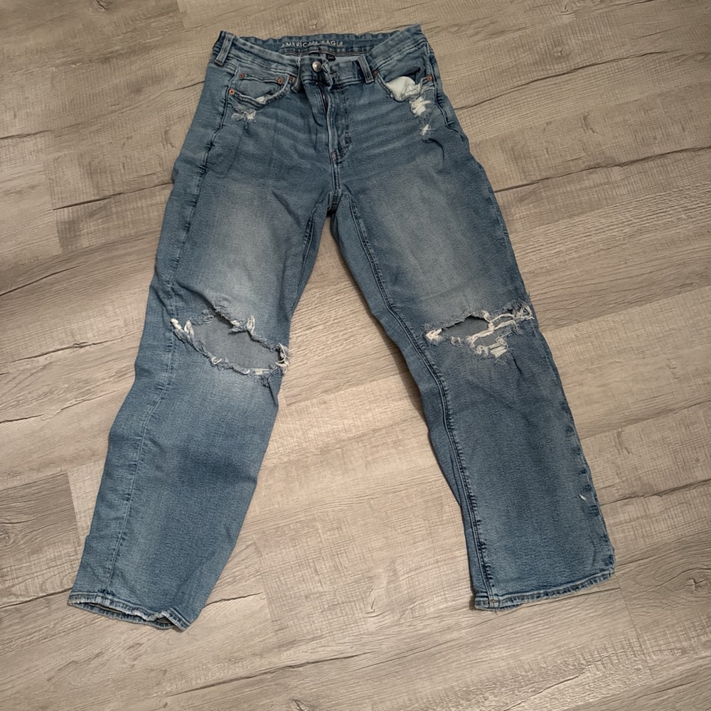 American Eagle Outfitters Blue Flare & Wide Leg Jeans